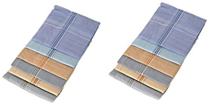 Aashirwad Craft Multicolor Handkerchief (Pack Of 24)