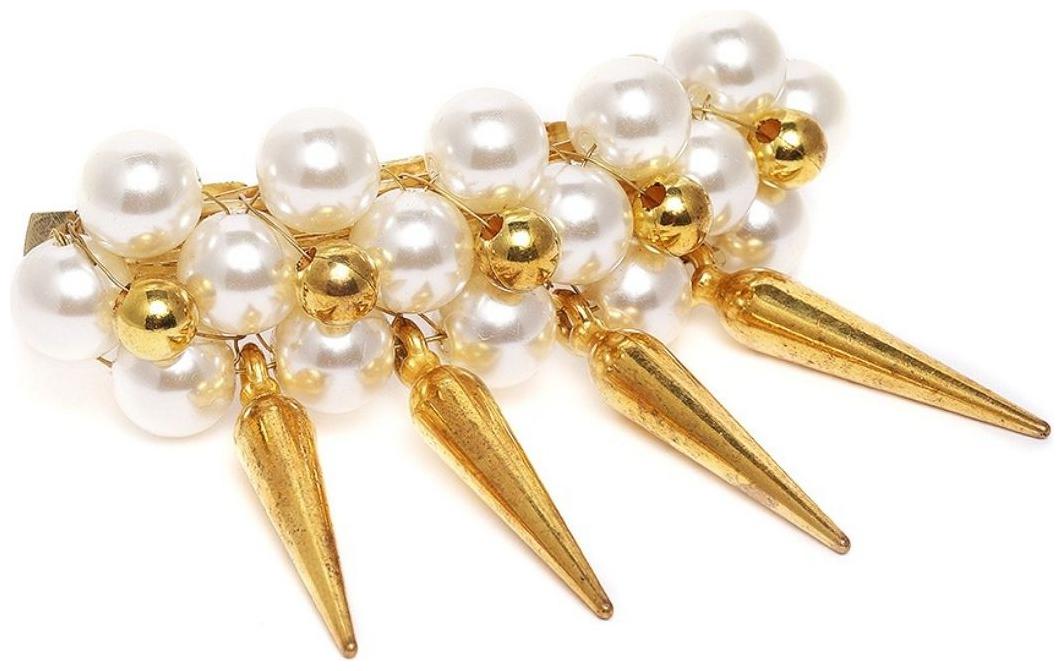 

Accessher Women Hair clip ( White Set of 1 )