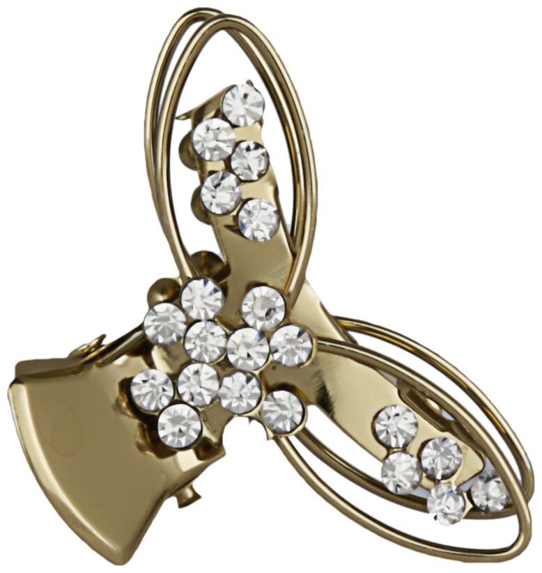 

AccessHer Multi Color Brass Material With Cubic Zirconia Stone Butterfly clip For Women