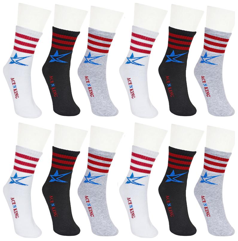 

Ace N King Soft Cotton Ankle Length Socks - 12 Pairs