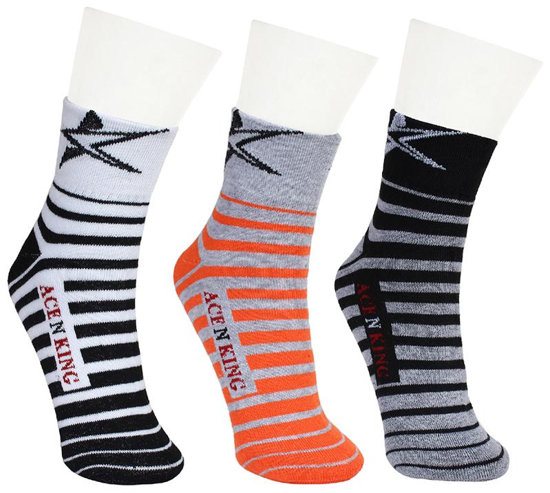 

ACE N KING Multi Lycra Ankle length socks ( 3 pairs )