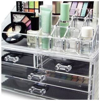 Buy Acrylic Cosmetic Organizer 4 Drawers Drawer Makeup Case