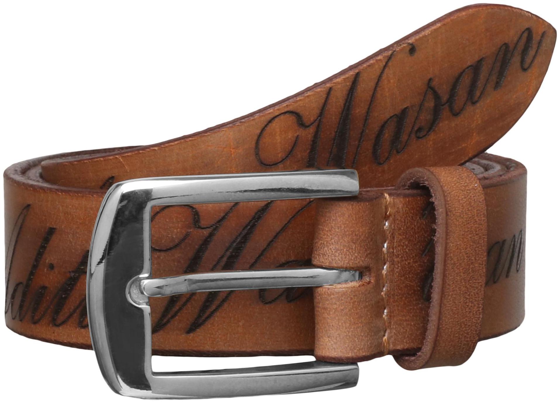 

Aditi Wasan Genuine Leather Men s Cognac Lazer Print Belt