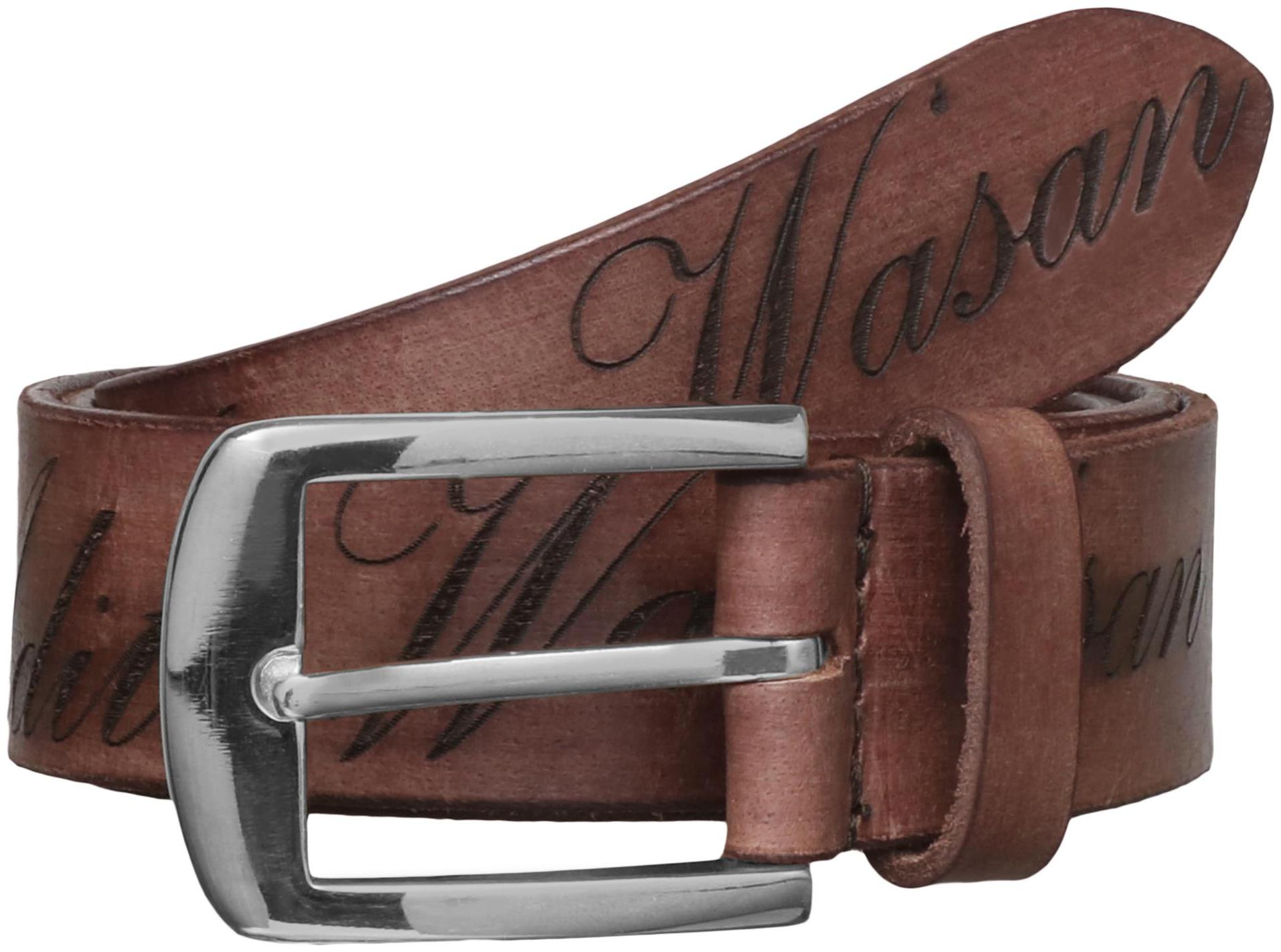 

Aditi Wasan Genuine Leather Men s Cognac Lazer Print Belt