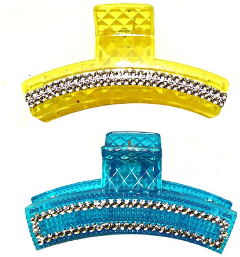

ADR 2 Pics Fancy Diamond strips Multi Color Combo Clutchers For Women Girls (Random Design)