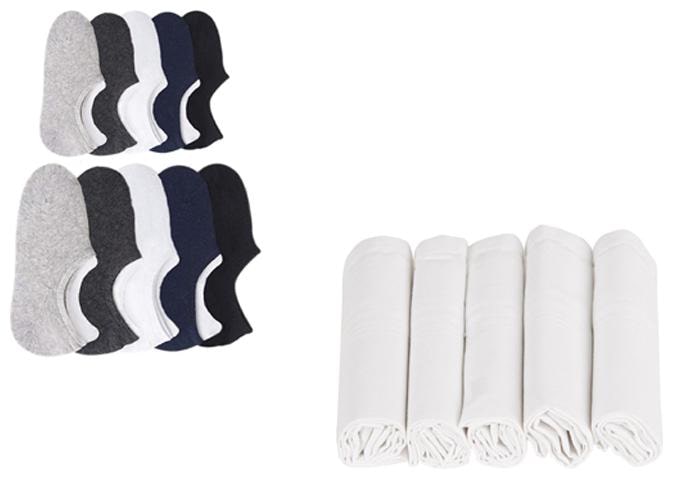 

Air Sports Combo of 5 Loafer Socks and 5 White Handkerchiefs