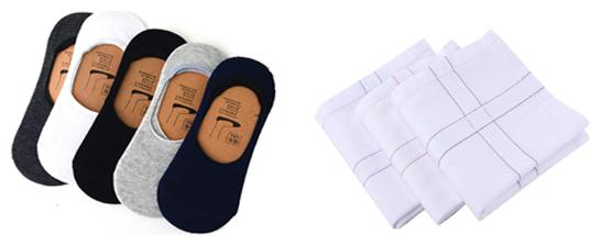 

Air Sports Combo of 5 Loafer Socks and 3 White Handkerchiefs