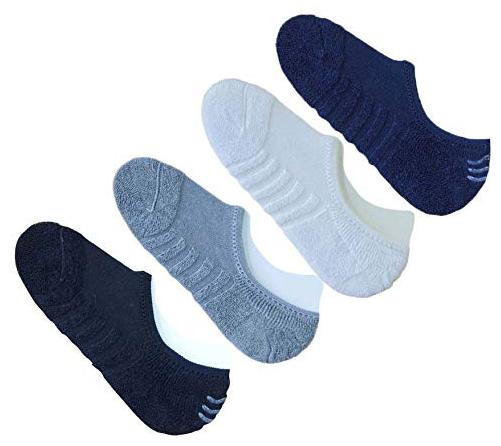 

Air Sports Self Design Terry Towel Cotton Unisex Loafer Footies Multicolored Socks (Pack of 4)