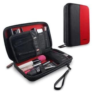 AirCase Multi Functional Travel Organizer for Jewellery, Makeup and Cosmetic (Red)