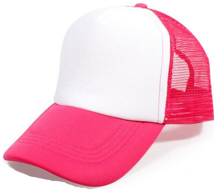 

Alcove Unisex White Pink Halfnet Baseball Cap