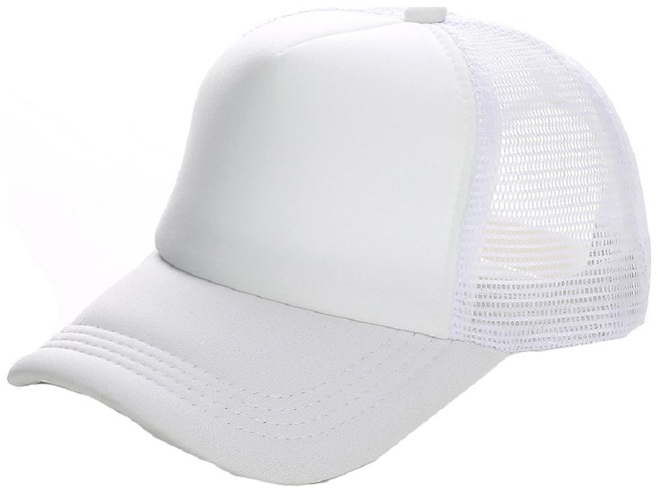 

Alcove Unisex White Halfnet Baseball Cap