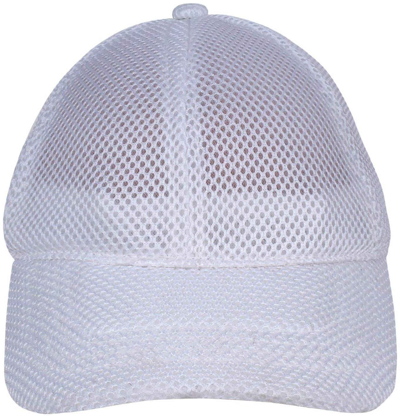 

Alcove Unisex White Full Mesh Baseball Cap