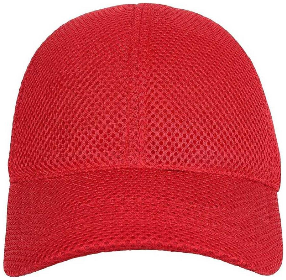 

Alcove Unisex Red Full Mesh Baseball Cap