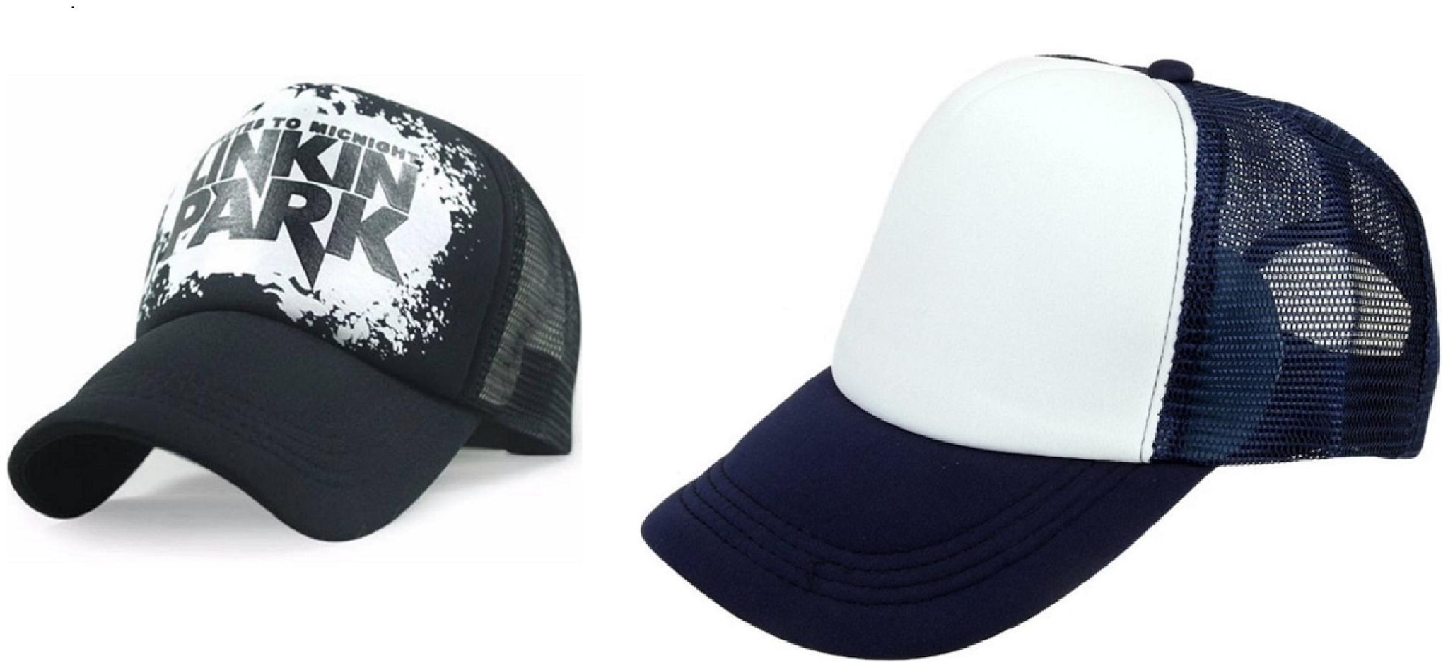 

Alcove Mens Women Half Mesh Cap Combo PACK OF 2