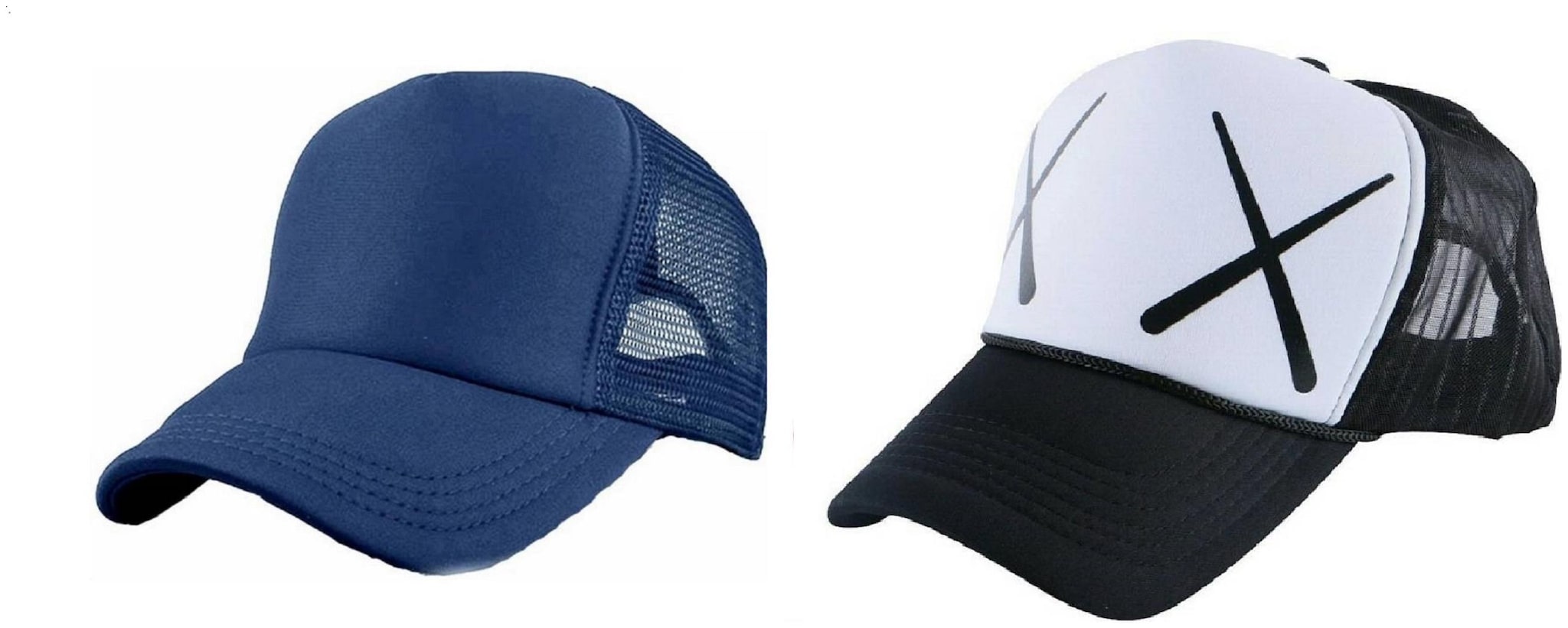 

Alcove Mens Women Half Mesh Cap Combo PACK OF 2