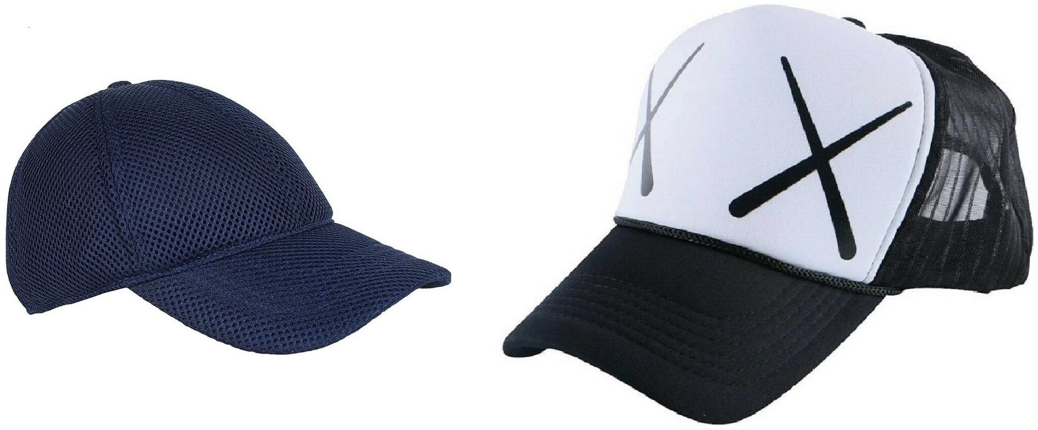 

Alcove Mens Women Half Mesh Cap Combo PACK OF 2