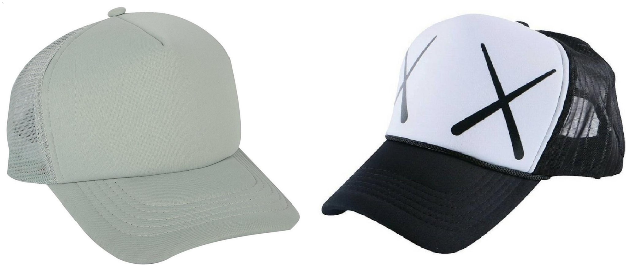 

Alcove Mens Women Half Mesh Cap Combo PACK OF 2