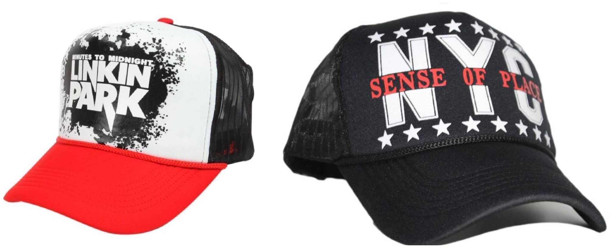 

Alcove Mens Women Half Mesh Cap Combo PACK OF 2