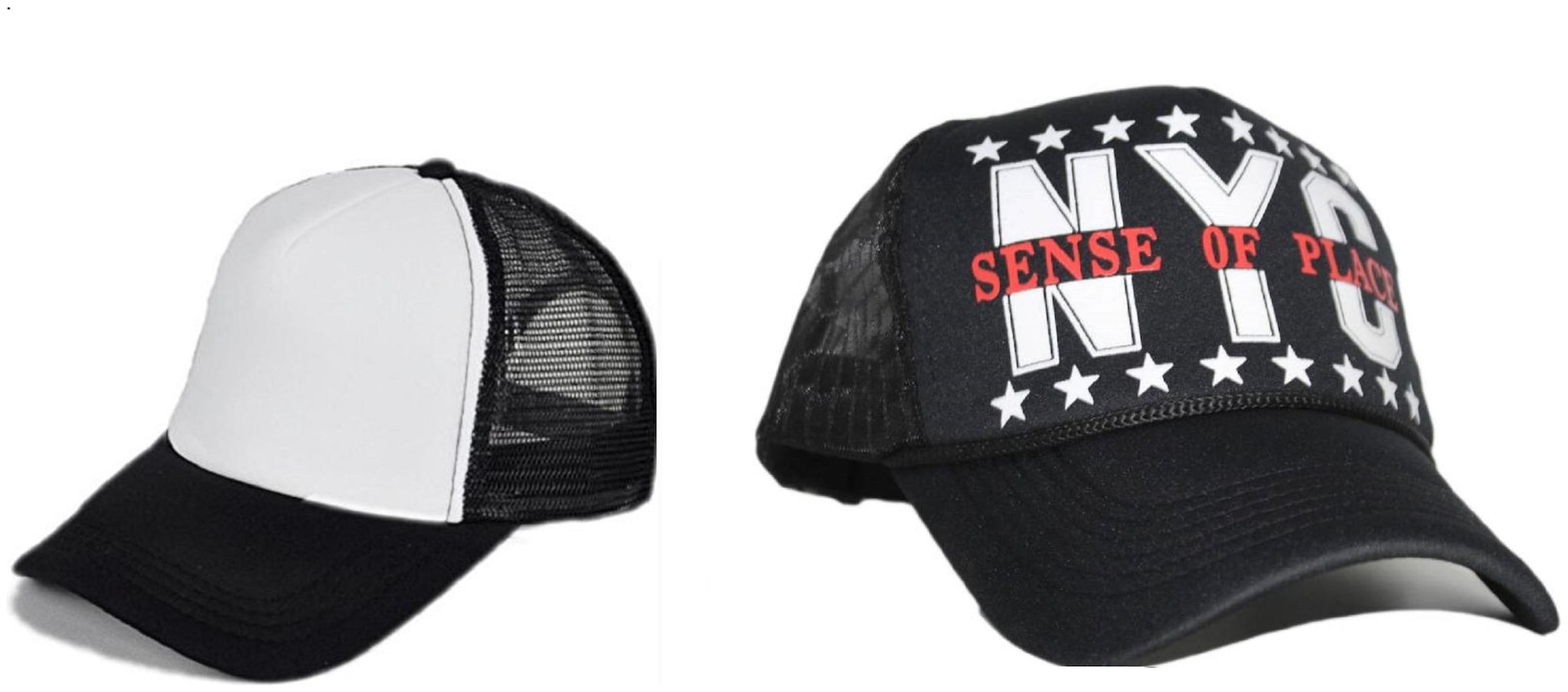 

Alcove Mens Women Half Mesh Cap Combo PACK OF 2