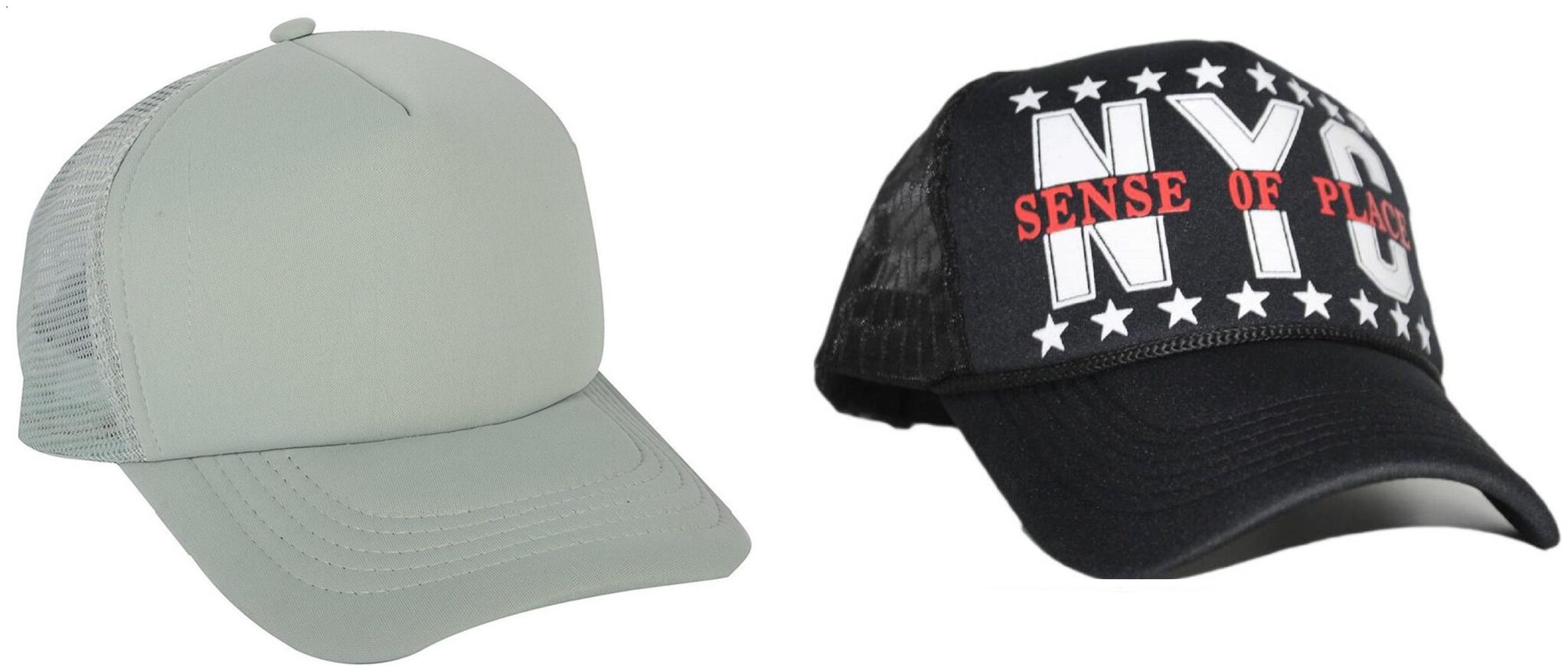 

Alcove Mens Women Half Mesh Cap Combo PACK OF 2