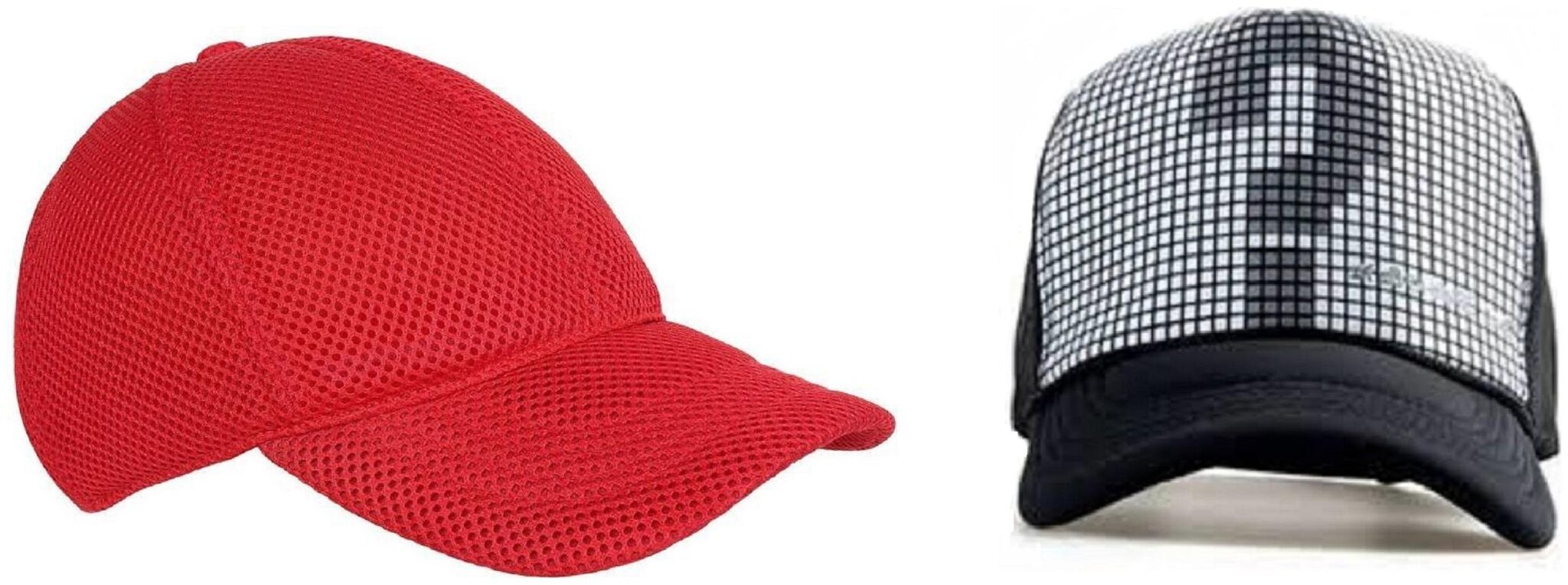

Alcove Mens Women Half Mesh Cap PACK OF 2