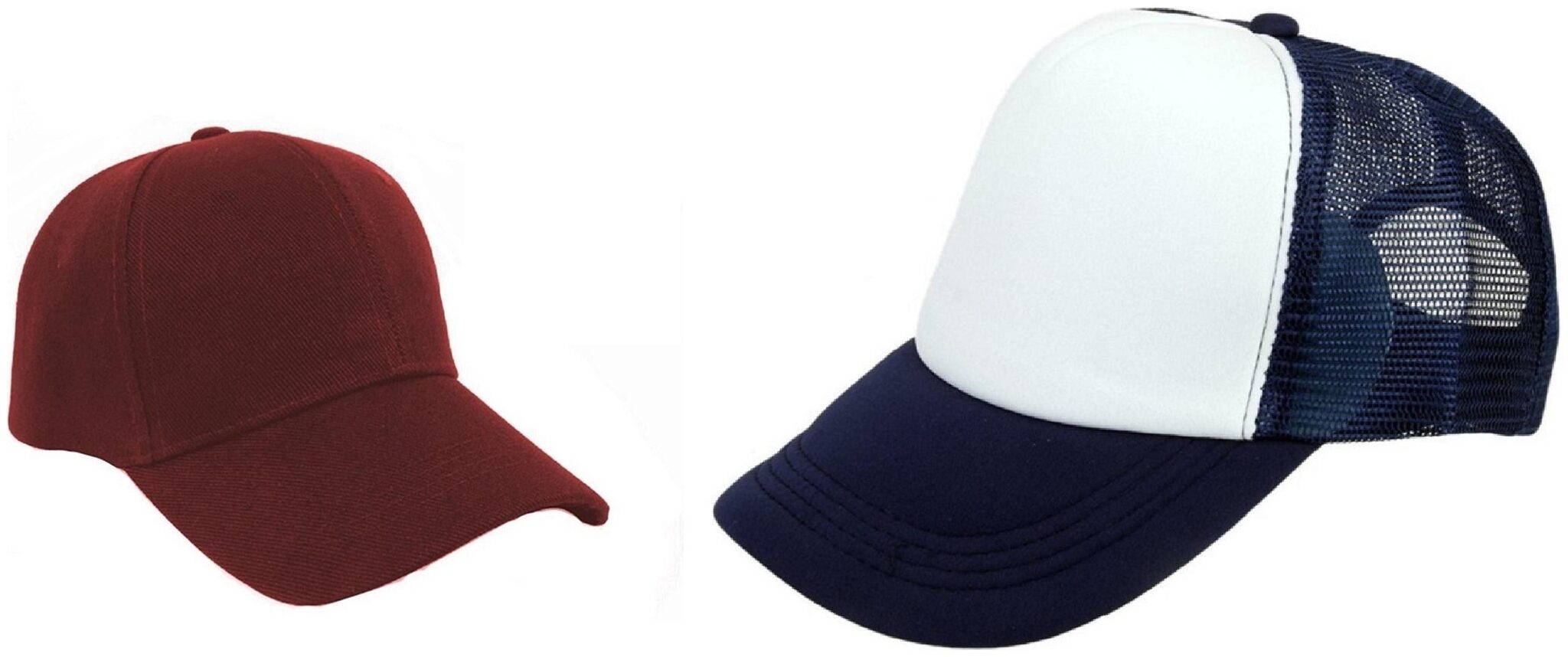 

Alcove Mens Women Half Mesh Cap Combo PACK OF 2