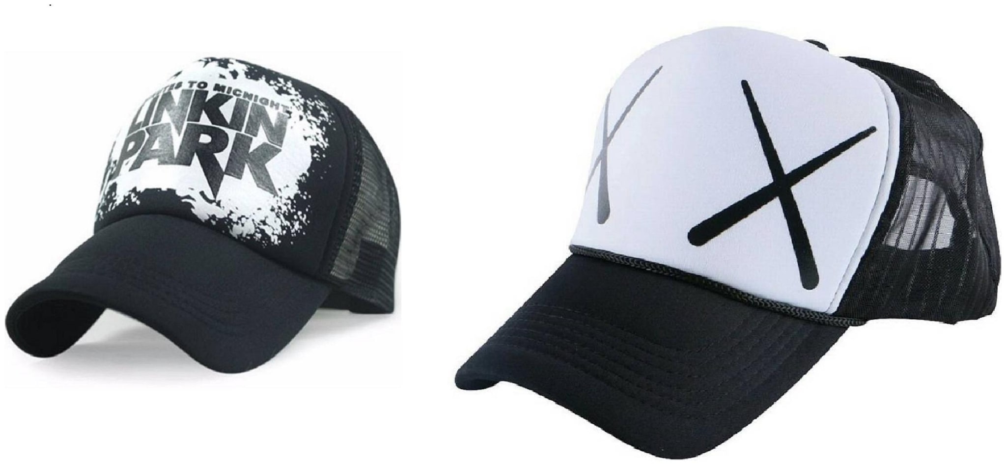 

Alcove Mens Women Half Mesh Cap Combo PACK OF 2