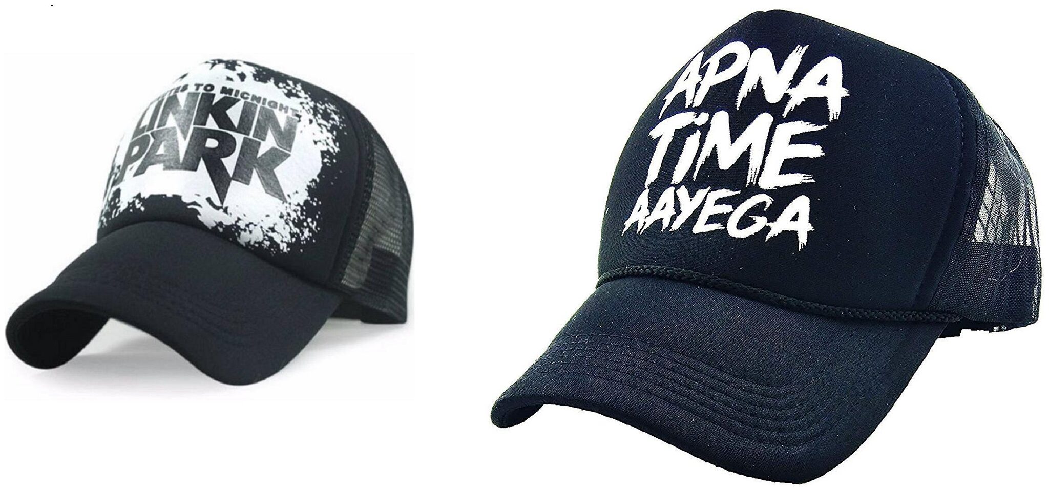 

Alcove Mens Women Half Mesh Cap Combo PACK OF 2