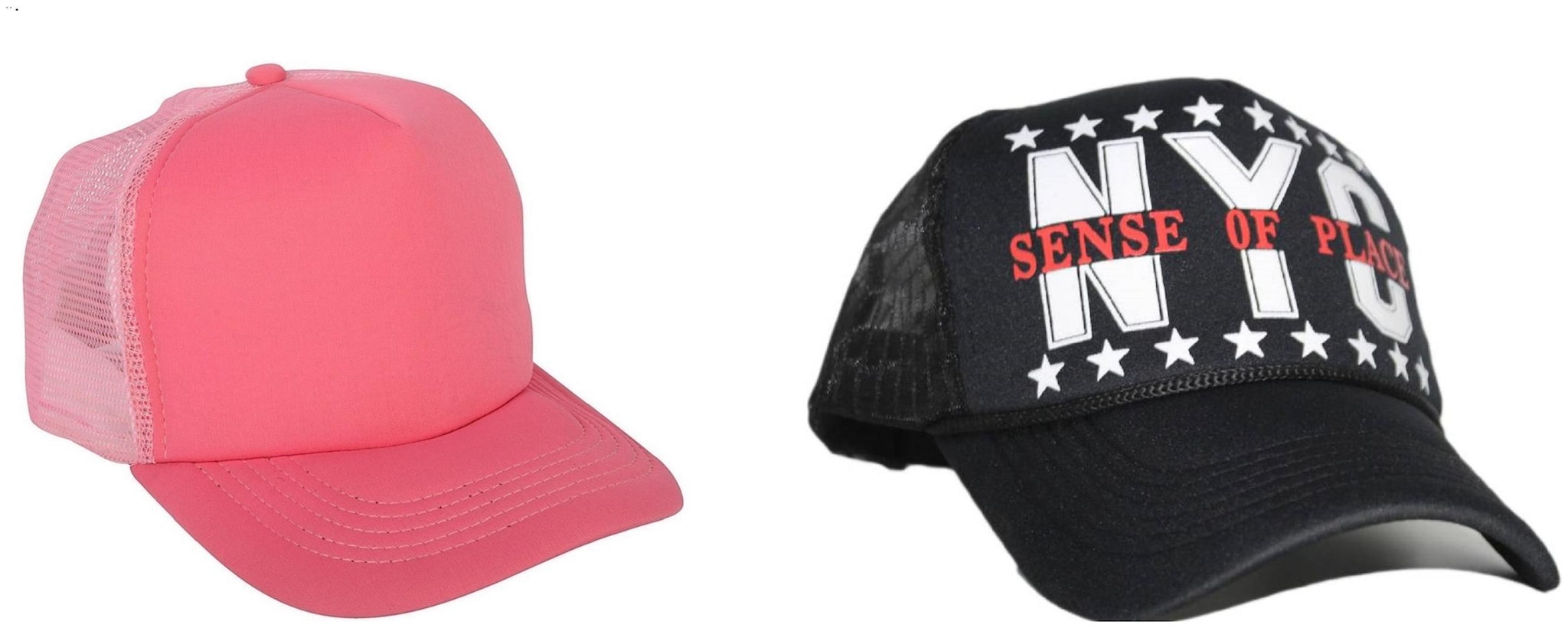 

Alcove Mens Women Half Mesh Cap Combo PACK OF 2