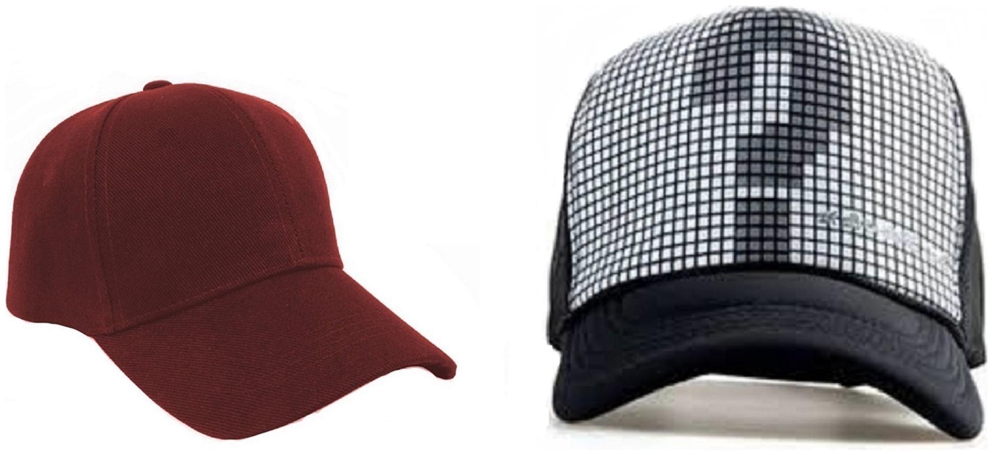 

Alcove Mens Women Half Mesh Cap PACK OF 2