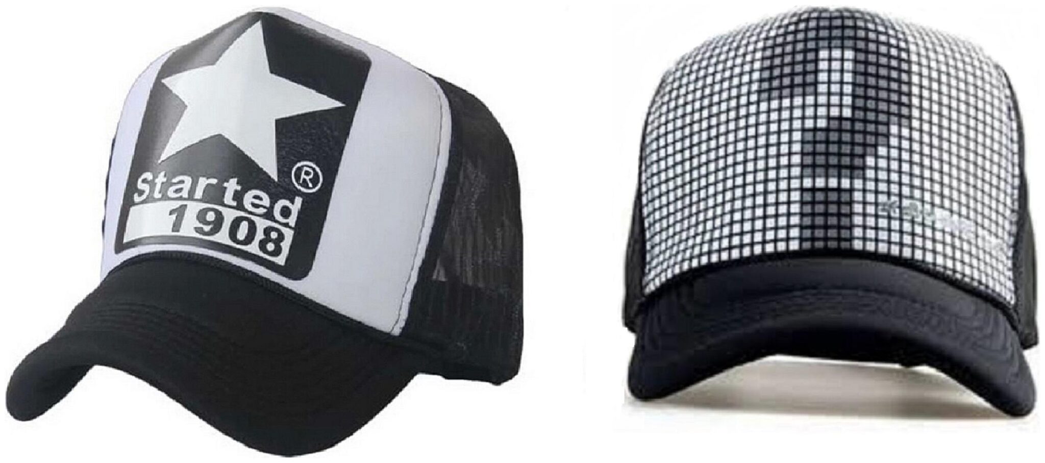 

Alcove Mens Women Half Mesh Cap PACK OF 2