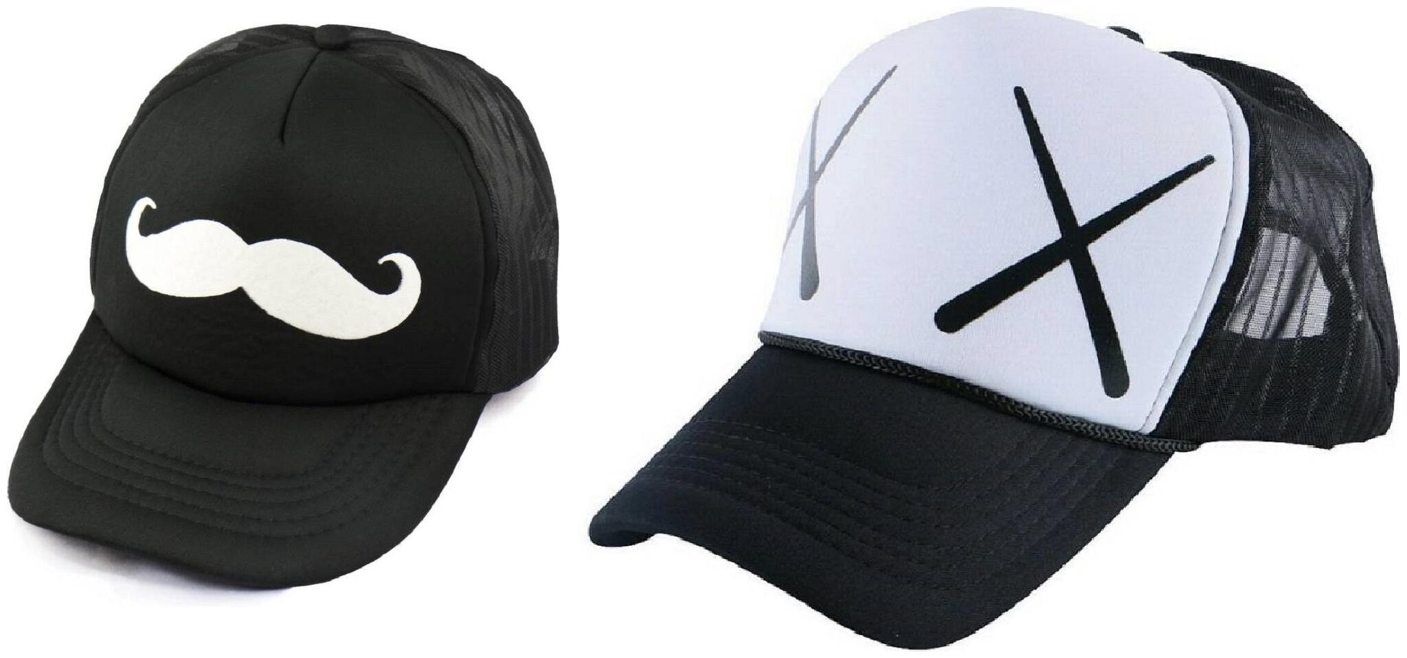 

Alcove Mens Women Half Mesh Cap Combo PACK OF 2