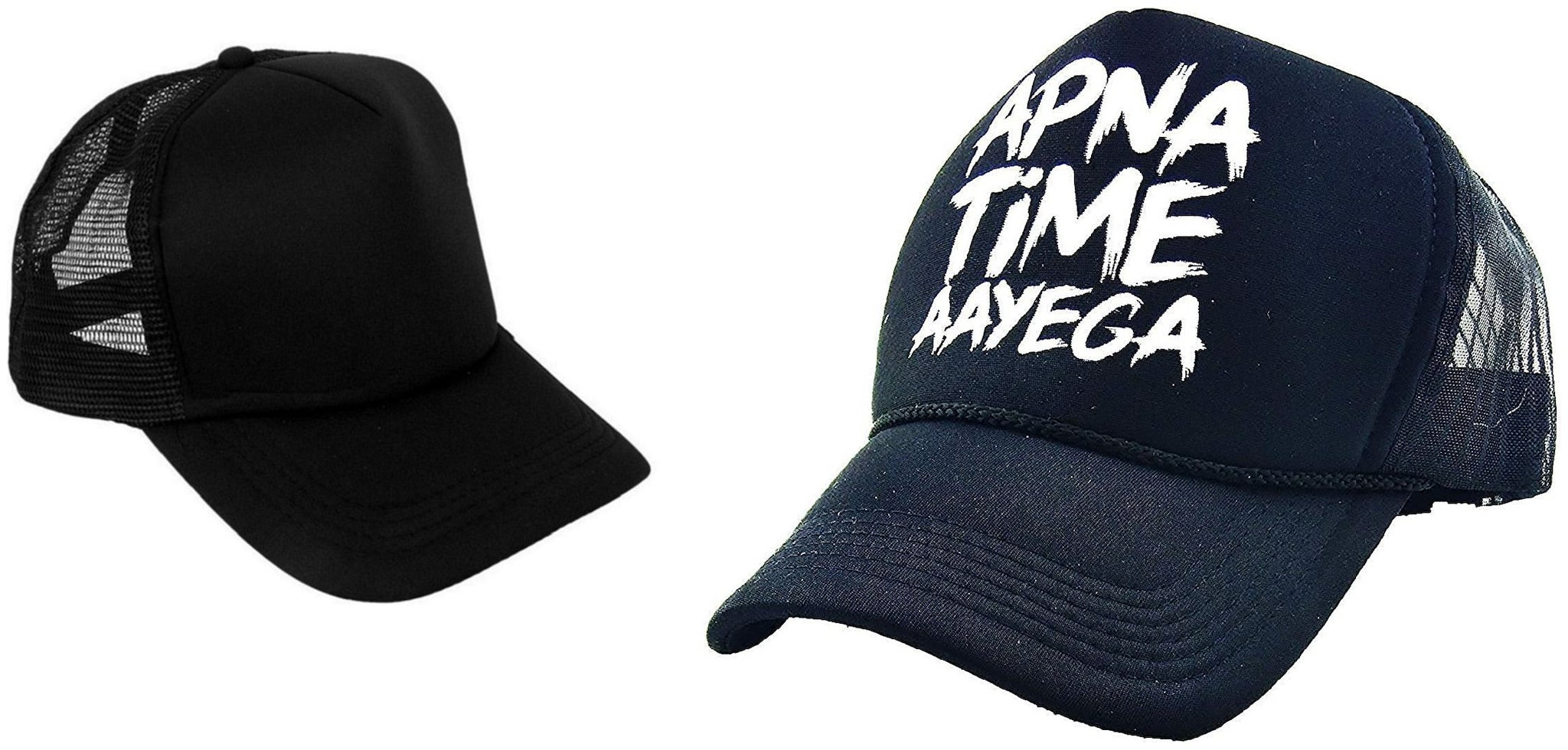 

Alcove Mens Women Half Mesh Cap Combo PACK OF 2