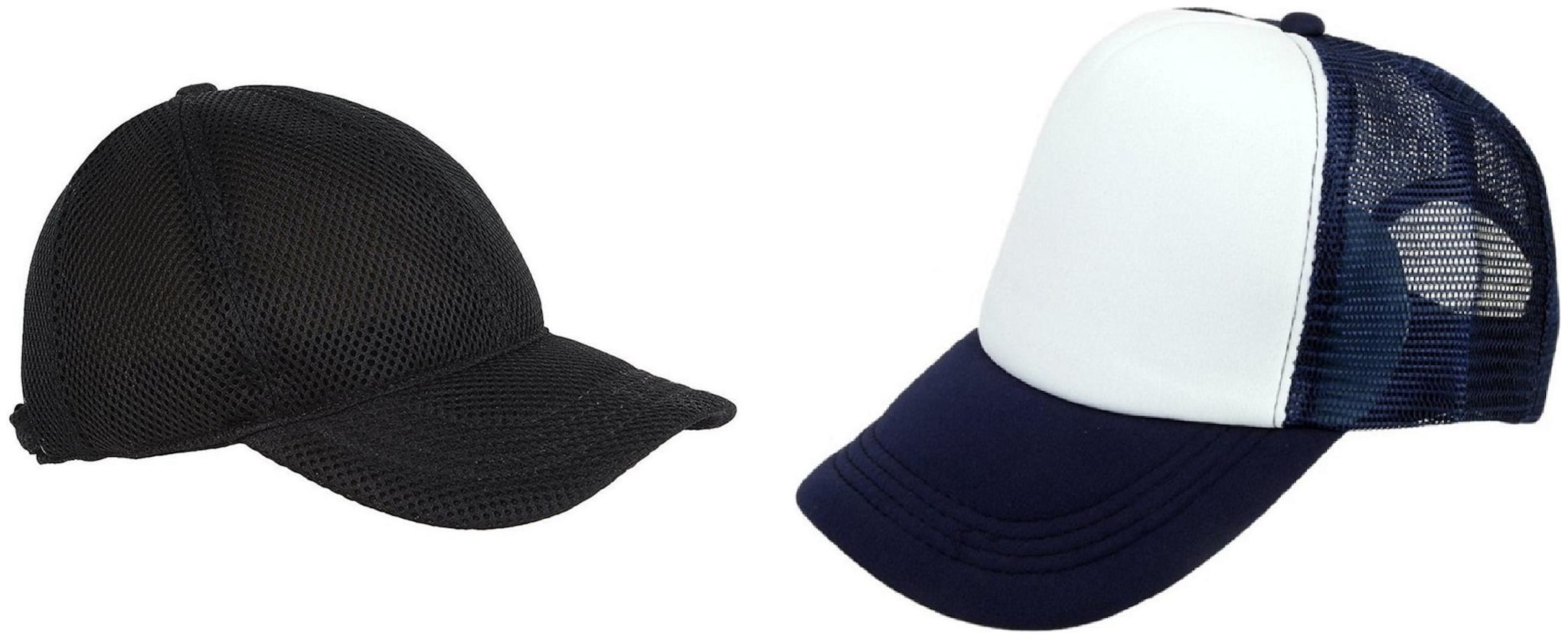 

Alcove Mens Women Half Mesh Cap Combo PACK OF 2