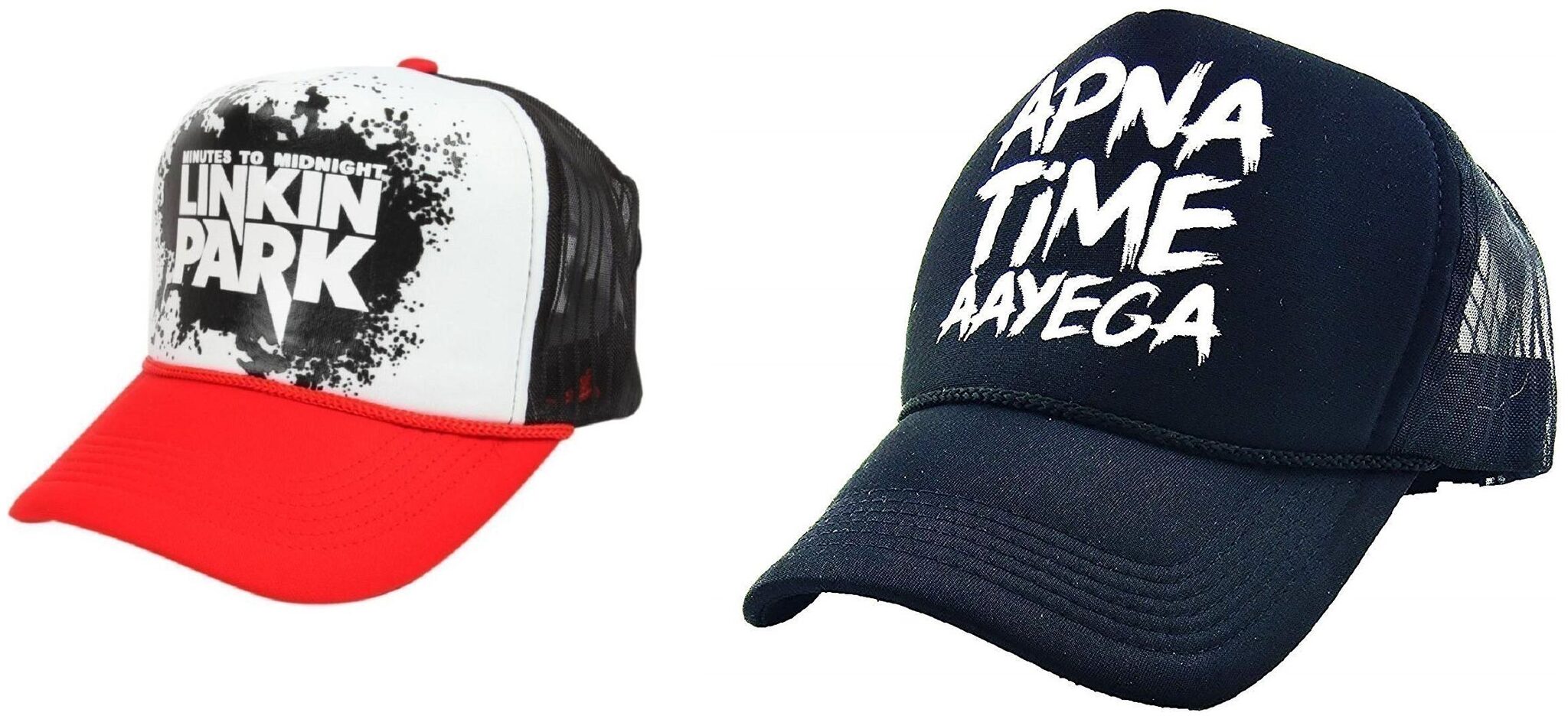 

Alcove Mens Women Half Mesh Cap Combo PACK OF 2