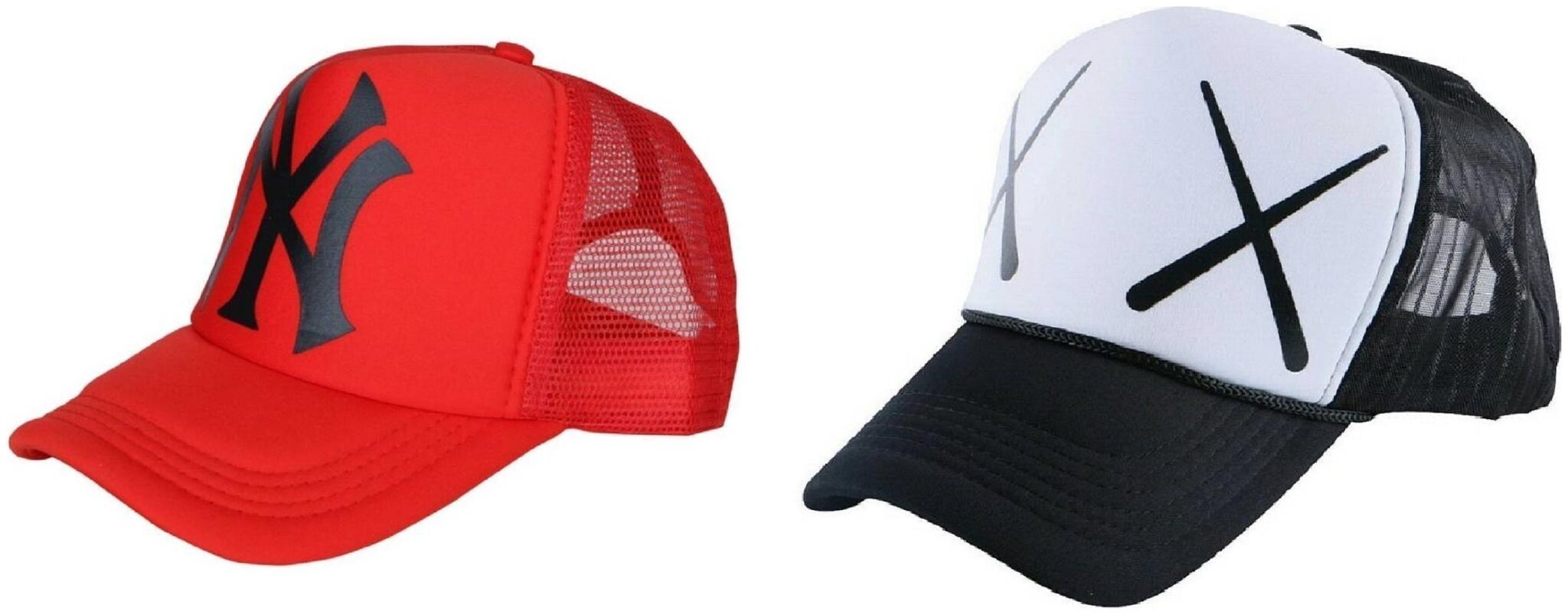 

Alcove Mens Women Half Mesh Cap Combo PACK OF 2