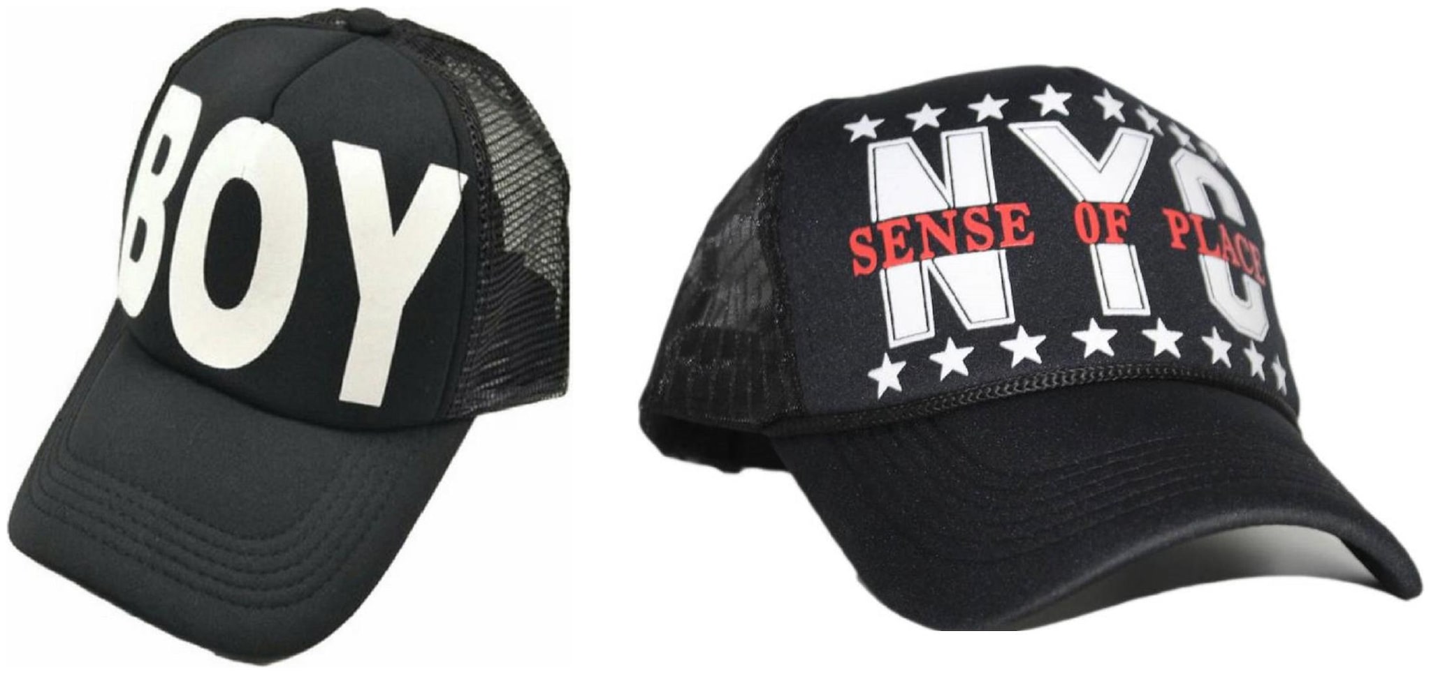 

Alcove Mens Women Half Mesh Cap Combo PACK OF 2