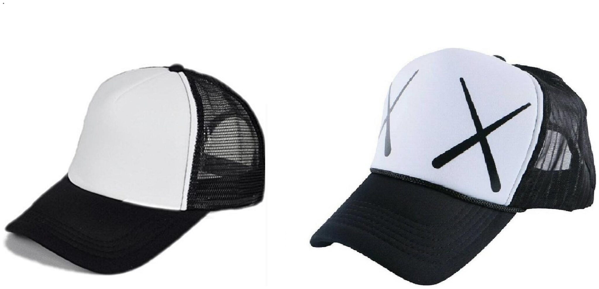 

Alcove Mens Women Half Mesh Cap Combo PACK OF 2