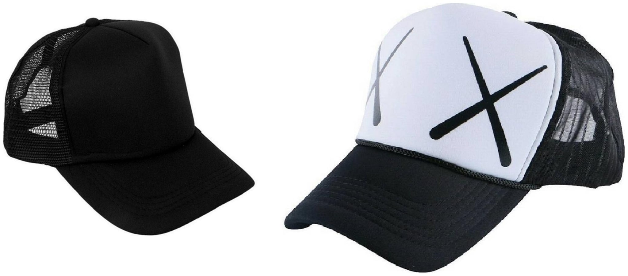 

Alcove Mens Women Half Mesh Cap Combo PACK OF 2