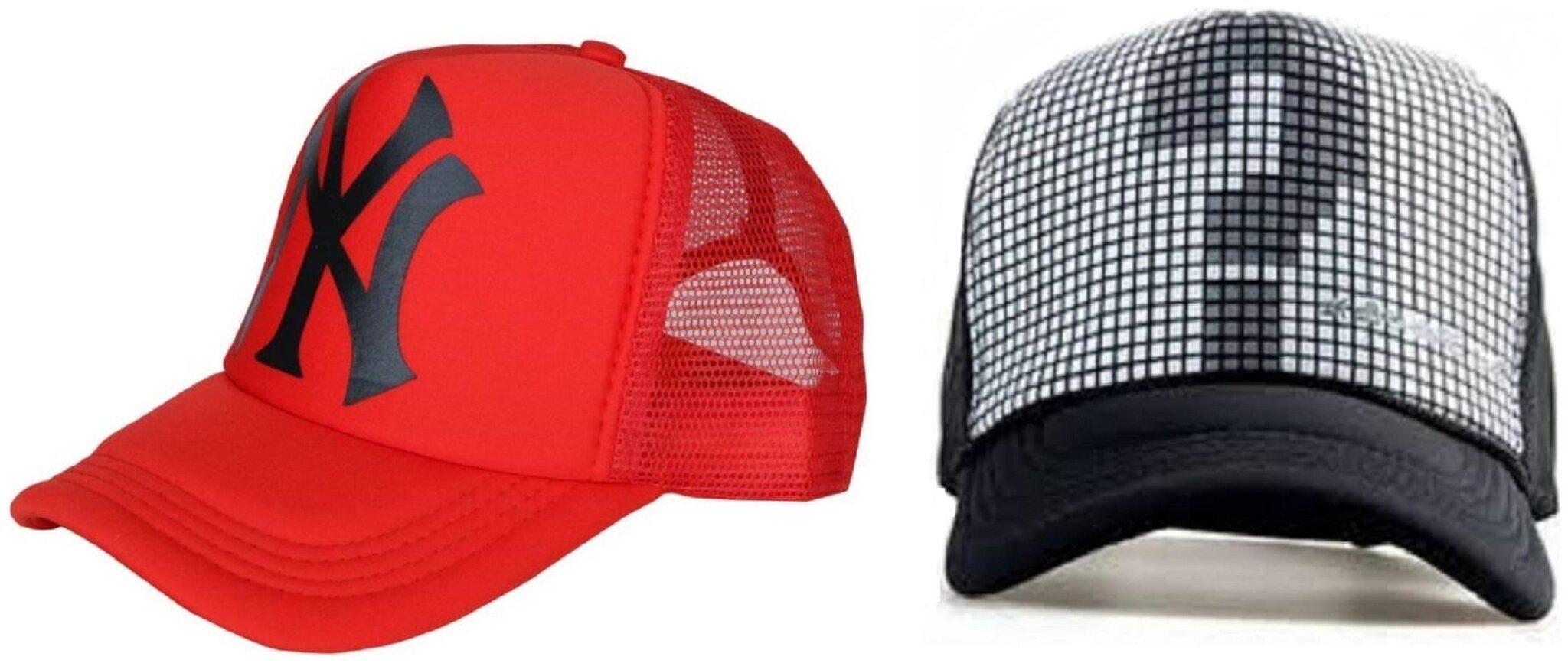 

Alcove Mens Women Half Mesh Cap PACK OF 2