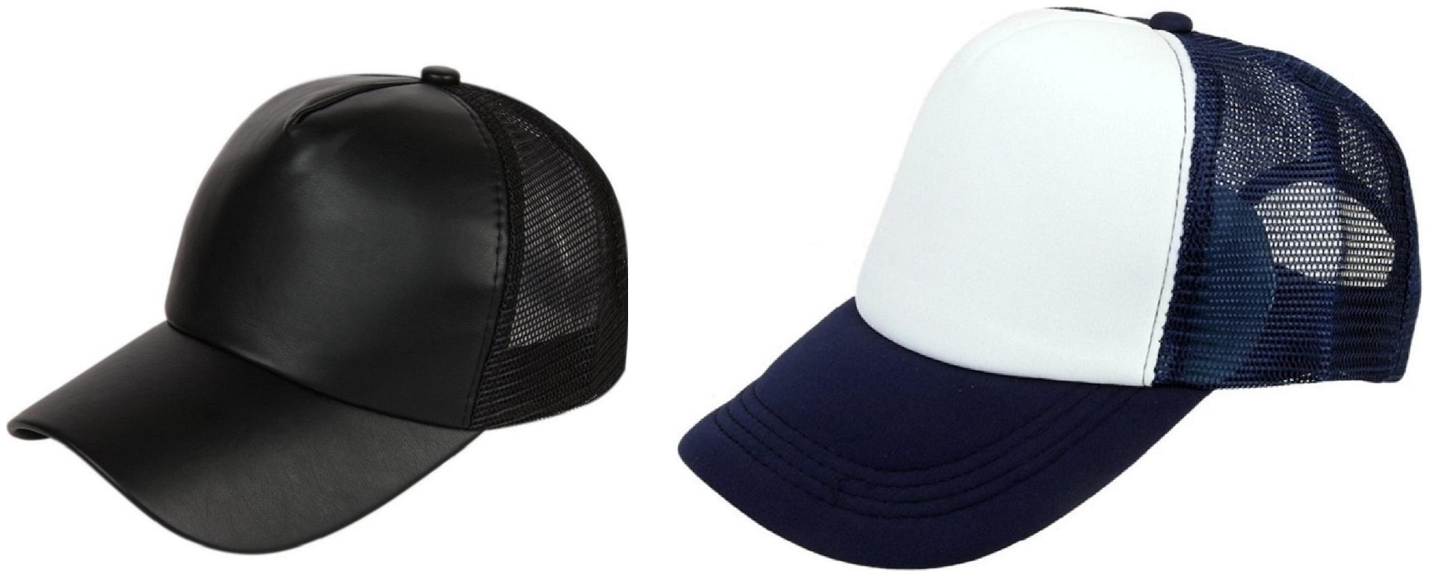 

Alcove Mens Women Half Mesh Cap Combo PACK OF 2