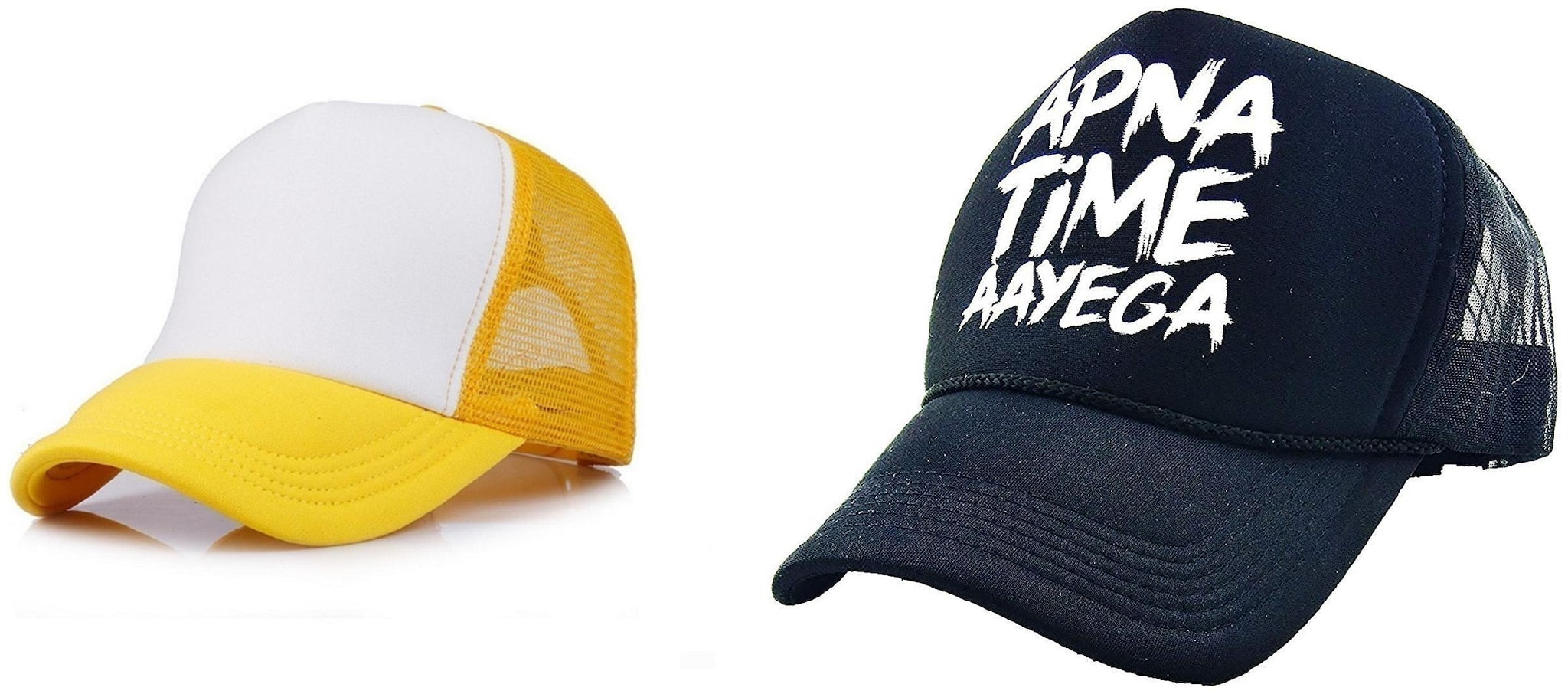 

Alcove Mens Women Half Mesh Cap Combo PACK OF 2