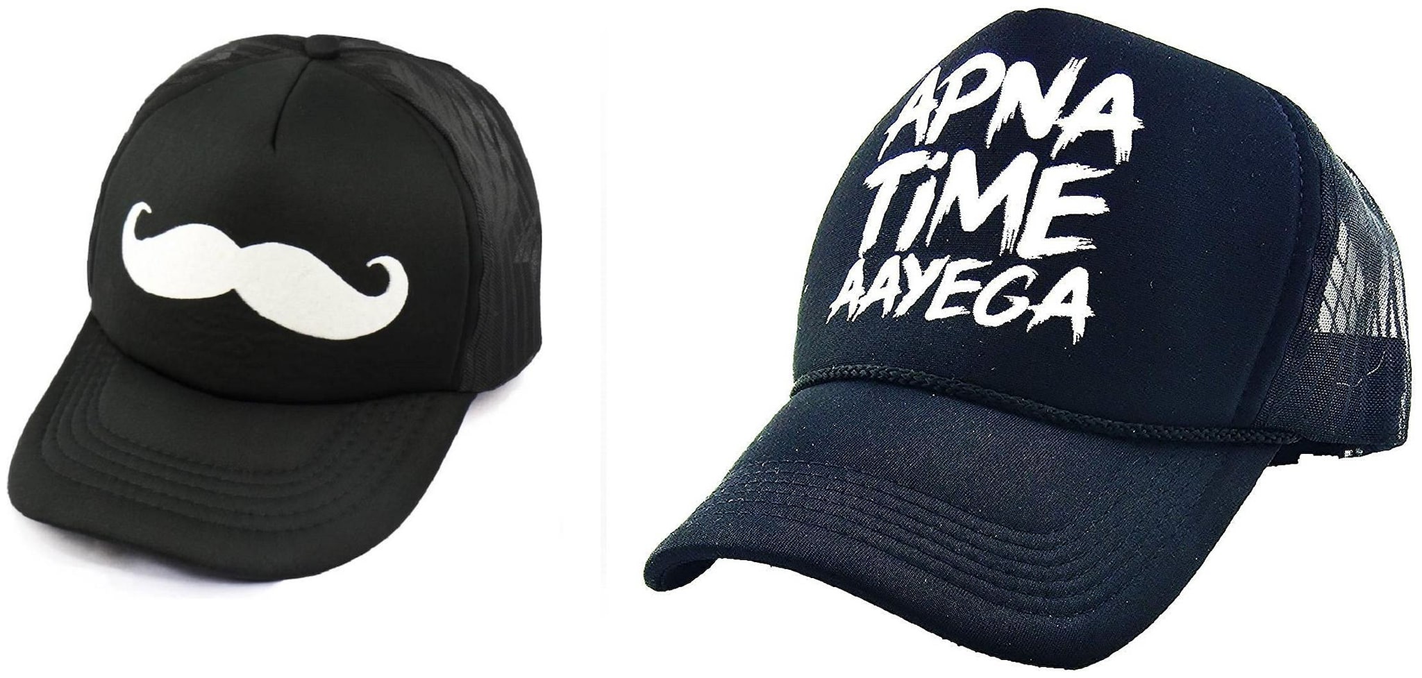 

Alcove Mens Women Half Mesh Cap Combo PACK OF 2