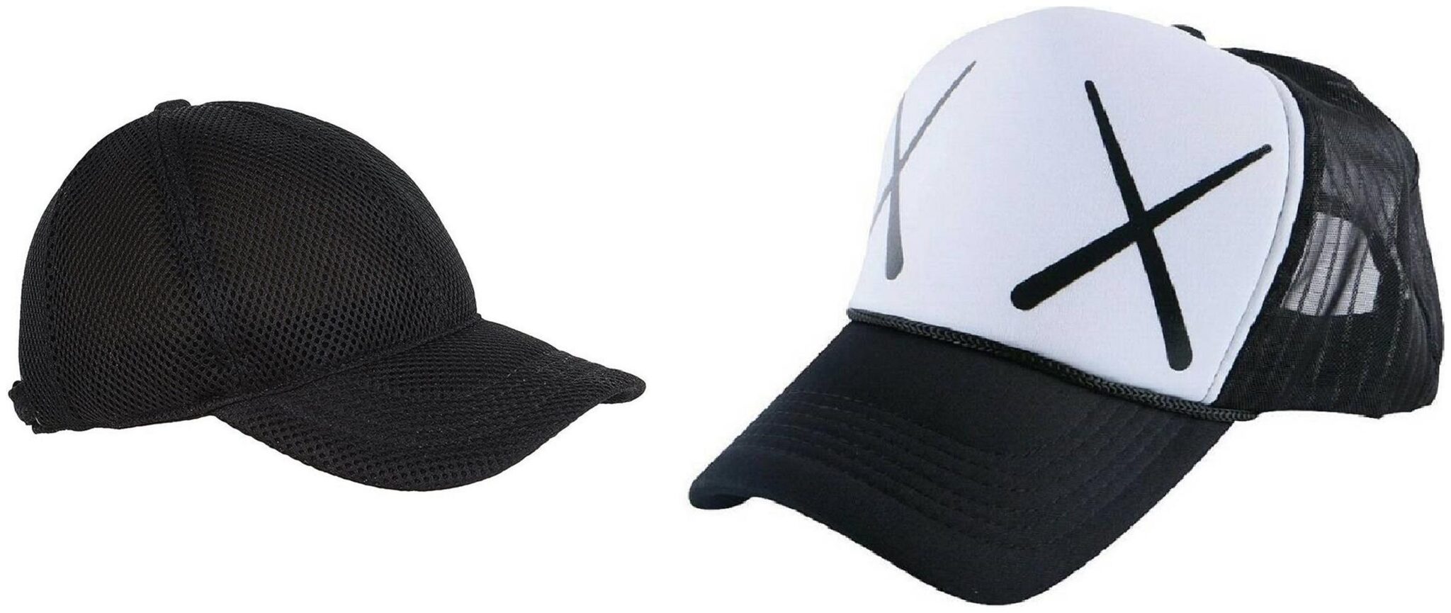 

Alcove Mens Women Half Mesh Cap Combo PACK OF 2