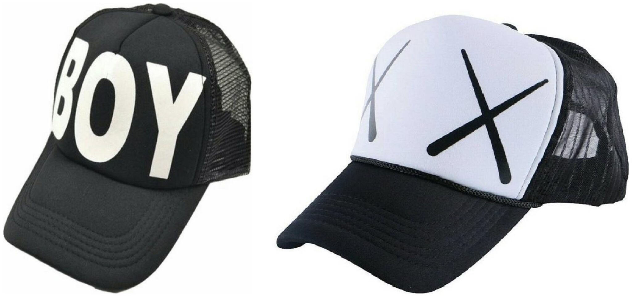 

Alcove Mens Women Half Mesh Cap Combo PACK OF 2
