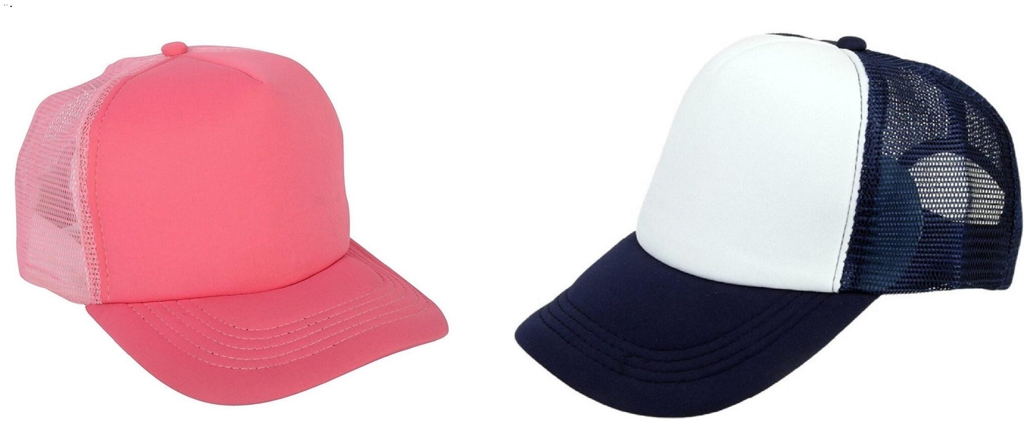 

Alcove Mens Women Half Mesh Cap Combo PACK OF 2