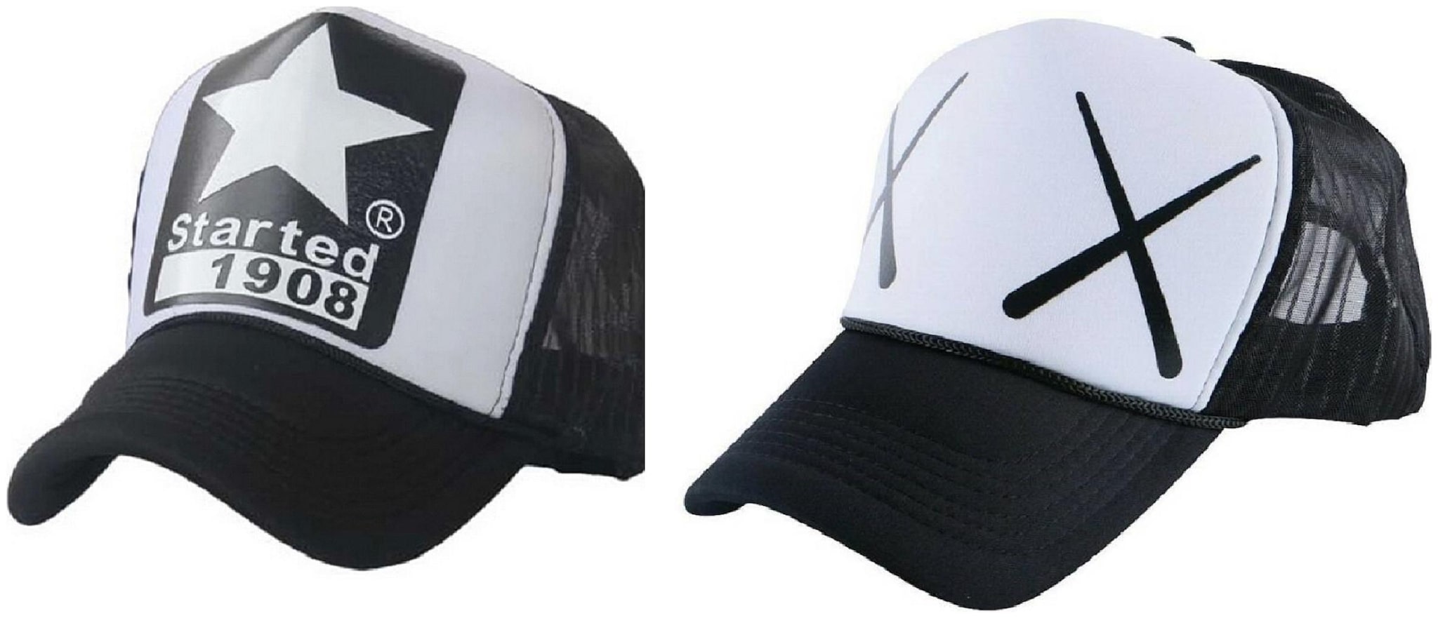 

Alcove Mens Women Half Mesh Cap Combo PACK OF 2