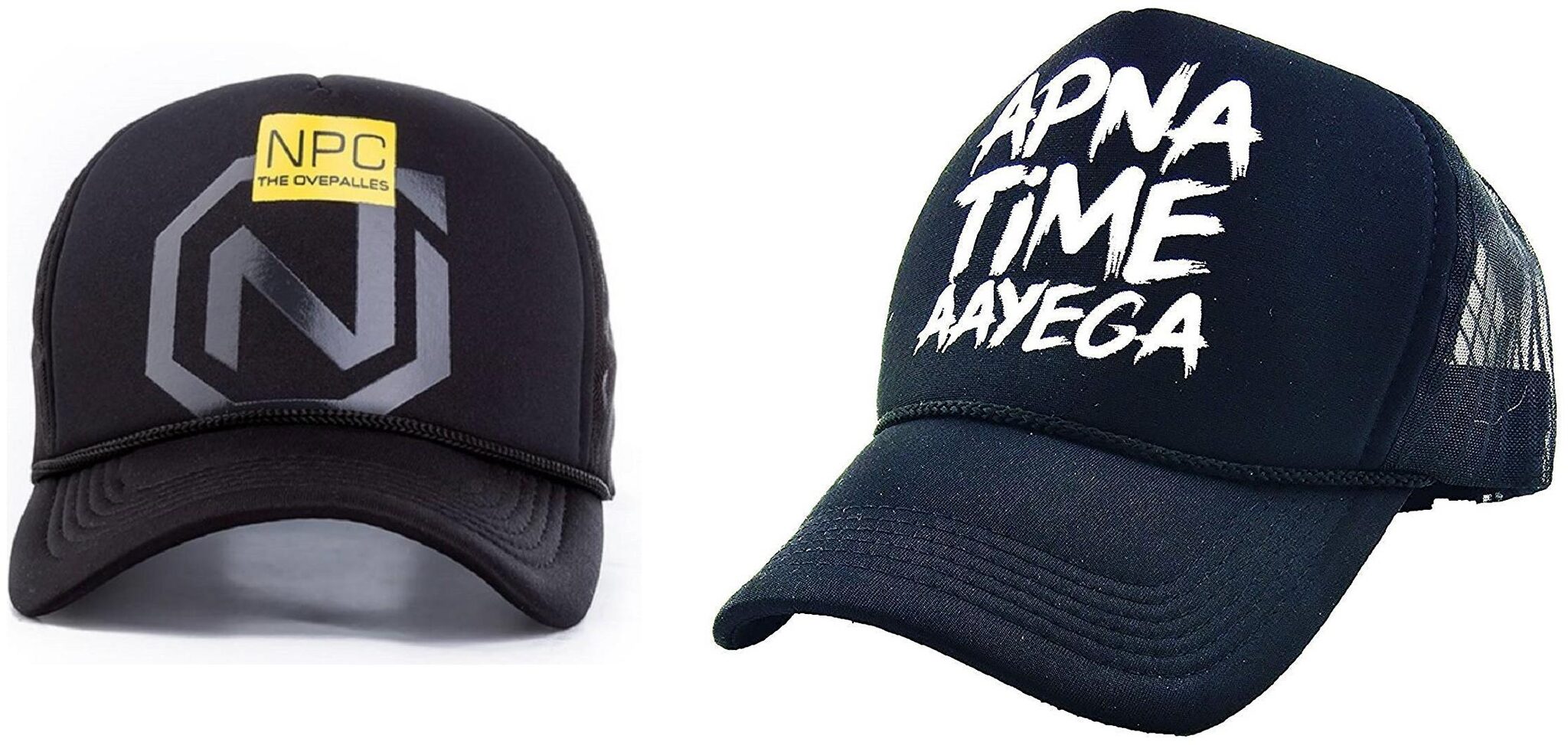 

Alcove Mens Women Half Mesh Cap Combo PACK OF 2