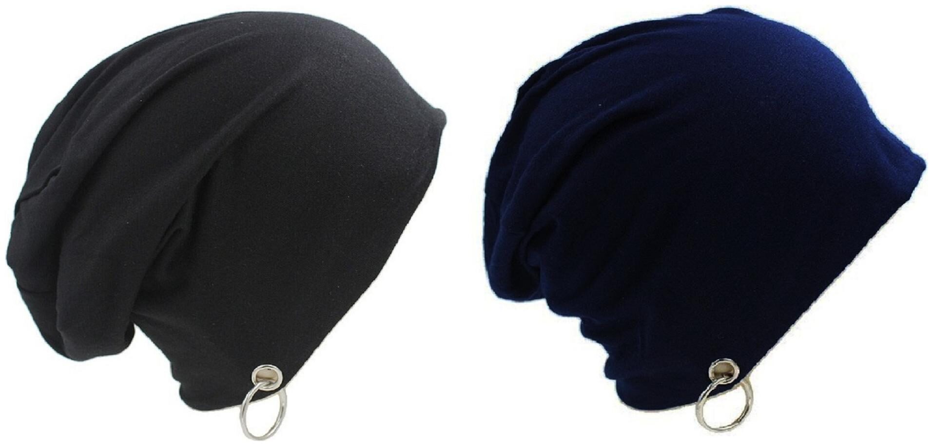 

Alcove Pack Of 2 Cotton Slouchy Beanie With Ring For Men And Boys
