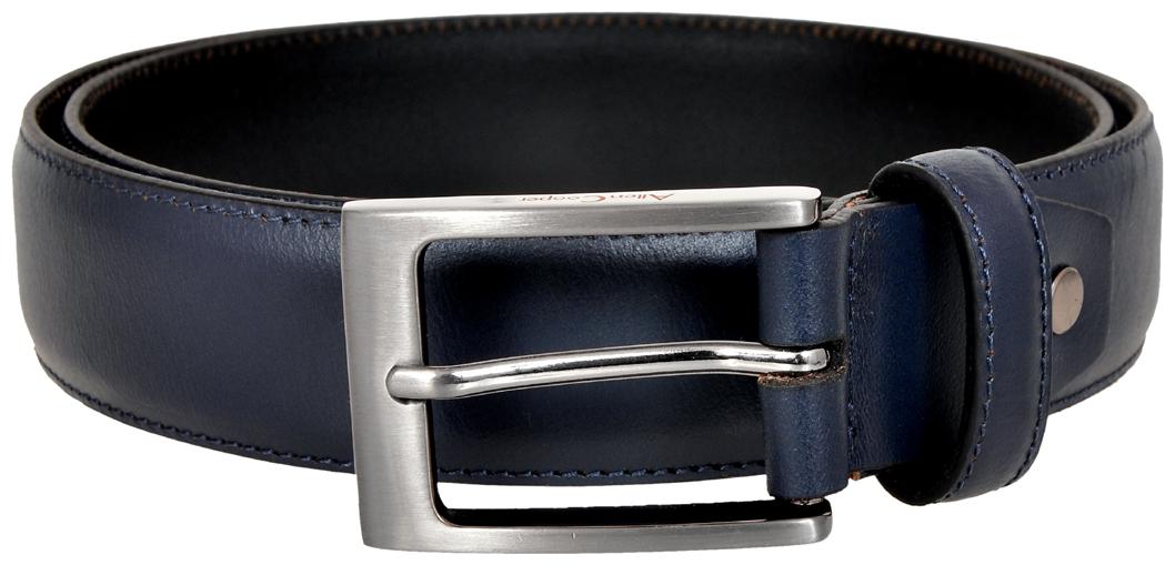 

Allen Cooper Men Blue Reversible Leather Belt (Size 30 Pack of 1 )
